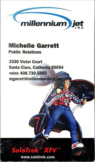 A personal flying machine was my first client at Garrett Public Relations.